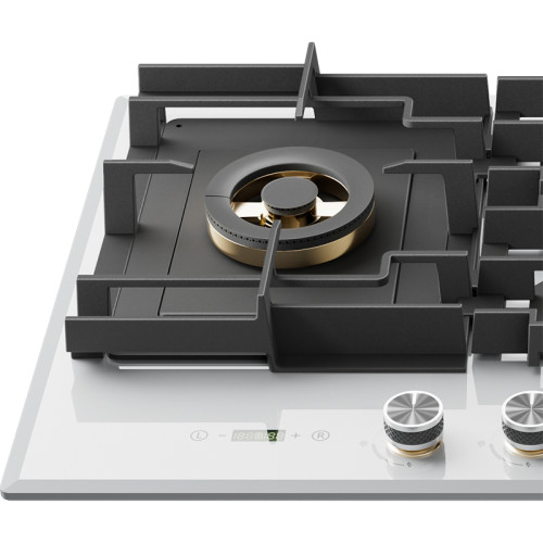 36 inch Household North American | White Tempered Glass | 4 Burners Gas Cooktop | B9064(White)