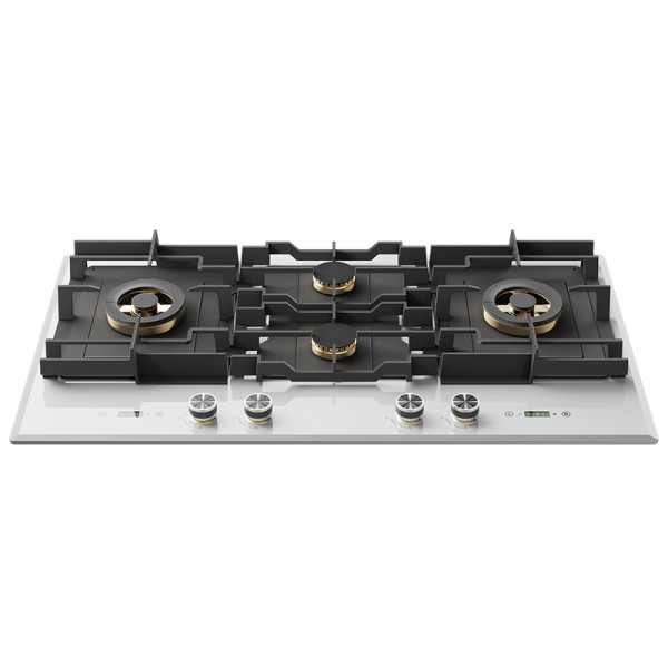 36 inch Household North American | White Tempered Glass | 4 Burners Gas Cooktop | B9064(White)