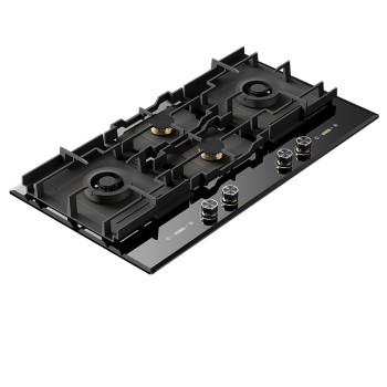 Chinese Gas Hob Manufacturer | Built-in 4 Burner Gas Hob with Timer | B9074(Black)