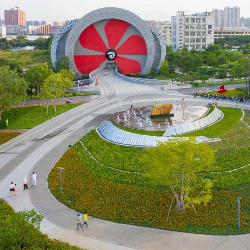 Estufa de gas Bousit en el centro de exposiciones de fabricación de Shunde