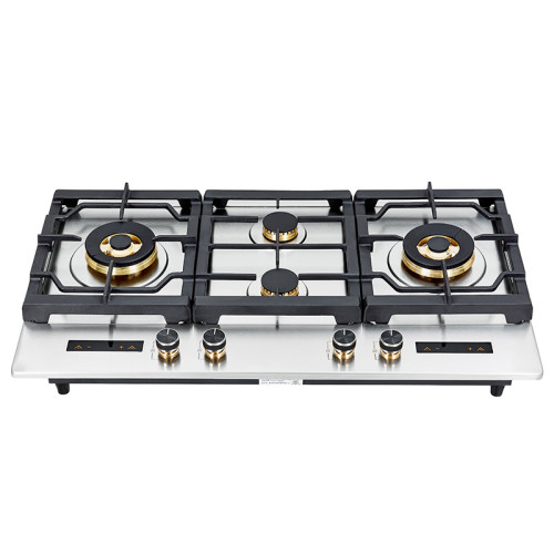 Placa acero inoxidable | Placa de gas de 4 quemadores | Estufa de gas de interior | B418