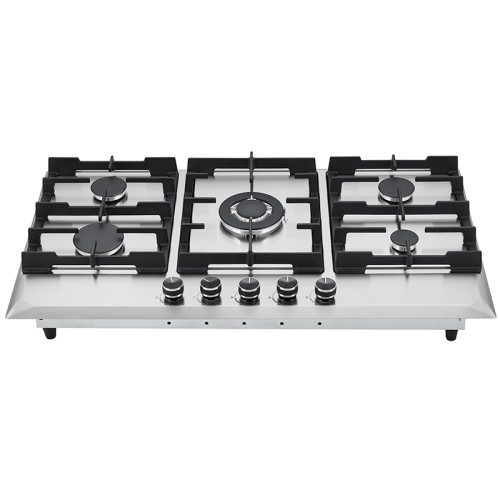 Rejillas de acero inoxidable para cocina de gas | Cocina de gas de 5 quemadores al por mayor | G558