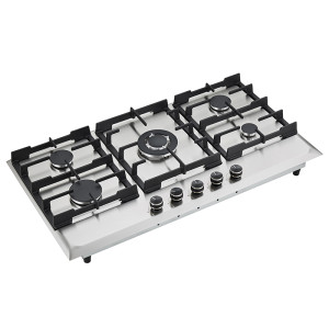 Stainless Steel Gas Hob Grates | 5 Burner Gas Hob for Wholesale | G558