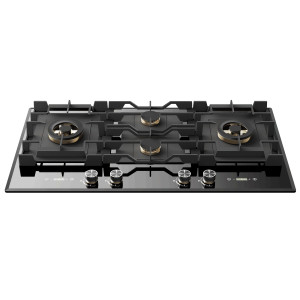 Professional Manufacturer | Household Kitchen Built In 4 Burner Gas Cooker | B9064(Black)