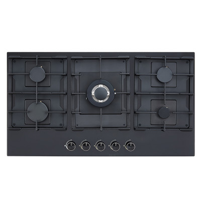 Tempered Glass Hob Bulk Production | 5-Burner Built-in Model | B558