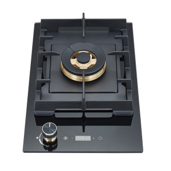 One Burner Wholesale Gas Hob | Tempered Black Glass | Home Cooking Gas Cooktop | JZY-ZFD1