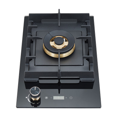 One Burner Wholesale Gas Hob | Tempered Black Glass | Home Cooking Gas Cooktop | JZY-ZFD1