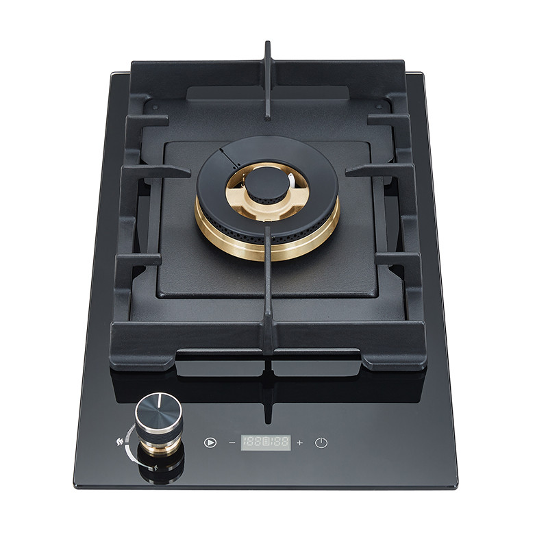 One Burner Wholesale Gas Hob | Tempered Black Glass | Home Cooking Gas Cooktop | JZY-ZFD1