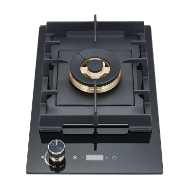 One Burner Wholesale Gas Hob | Tempered Black Glass | Home Cooking Gas Cooktop | ZFD1