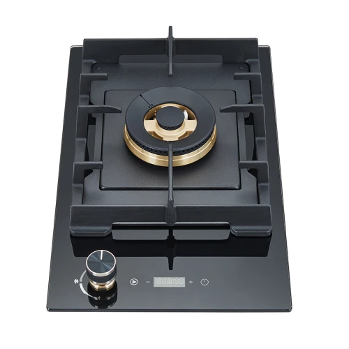 One Burner Wholesale Gas Hob | Tempered Black Glass | Home Cooking Gas Cooktop | ZFD1