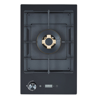 One Burner Wholesale Gas Hob | Tempered Black Glass | Home Cooking Gas Cooktop | ZFD1