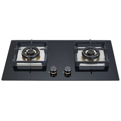 2 Burner Gas Cook Stove | Glass Panel Stove | Table Gas Stove Wholesaler | B351