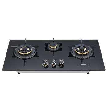 Wholesale Built-in 3 Gas Glass Stove Top | Custom Gas Stove Factory | B706(with Timer)