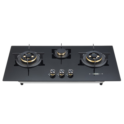 Wholesale Built-in 3 Burner Gas Stove Glass Top | Custom Gas Stove Factory | B706(with Timer)