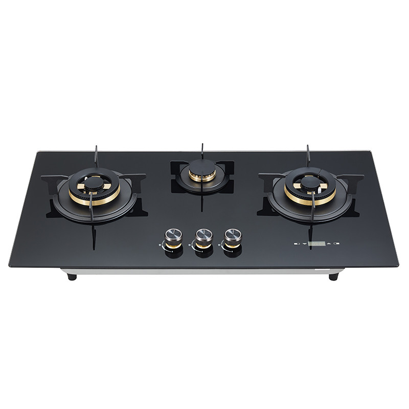 Wholesale Built-in 3 Gas Glass Stove Top | Custom Gas Stove Factory | B706(with Timer)