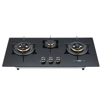 Wholesale Built-in 3 Gas Glass Stove Top | Custom Gas Stove Factory | B706(with Timer)