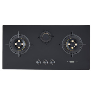Wholesale Built-in 3 Burner Gas Stove Glass Top | Custom Gas Stove Factory | B706(with Timer)