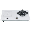 Combination Cooktop Hob Manufacturer | Hybrid Gas and Induction Hob | B19(White)