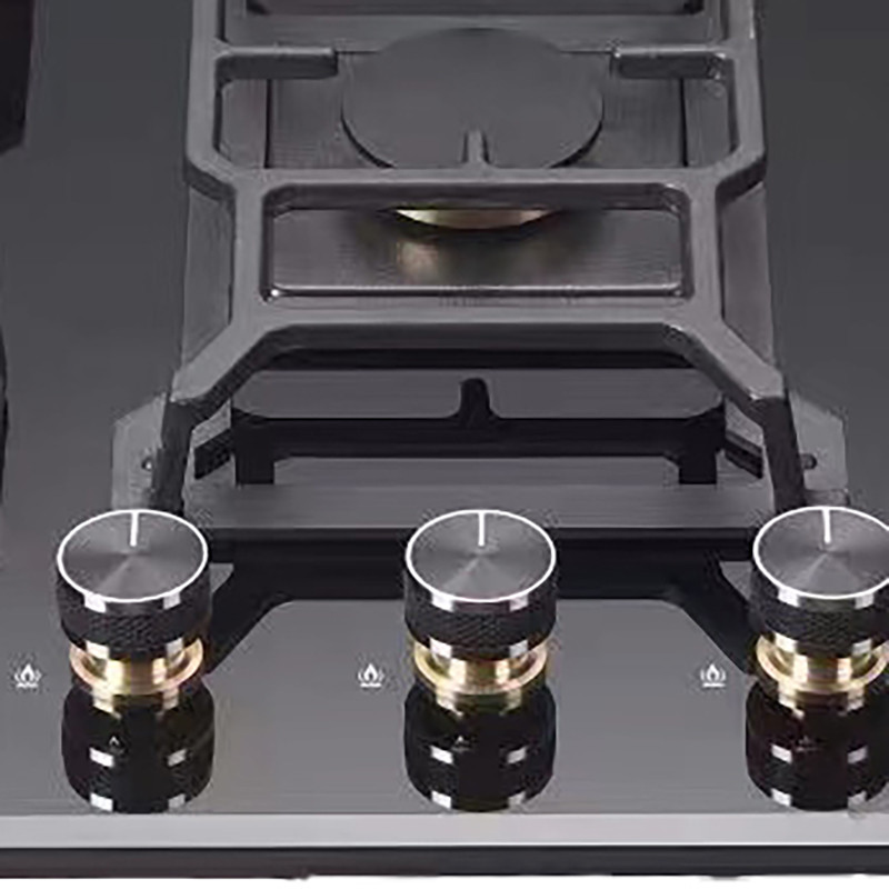 Bousit 3 Burner Tempered Glass Gas Stove B889D
