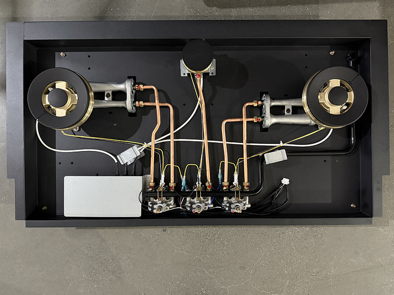 Bousit 3 Burner Tempered Glass Gas Stove B889D