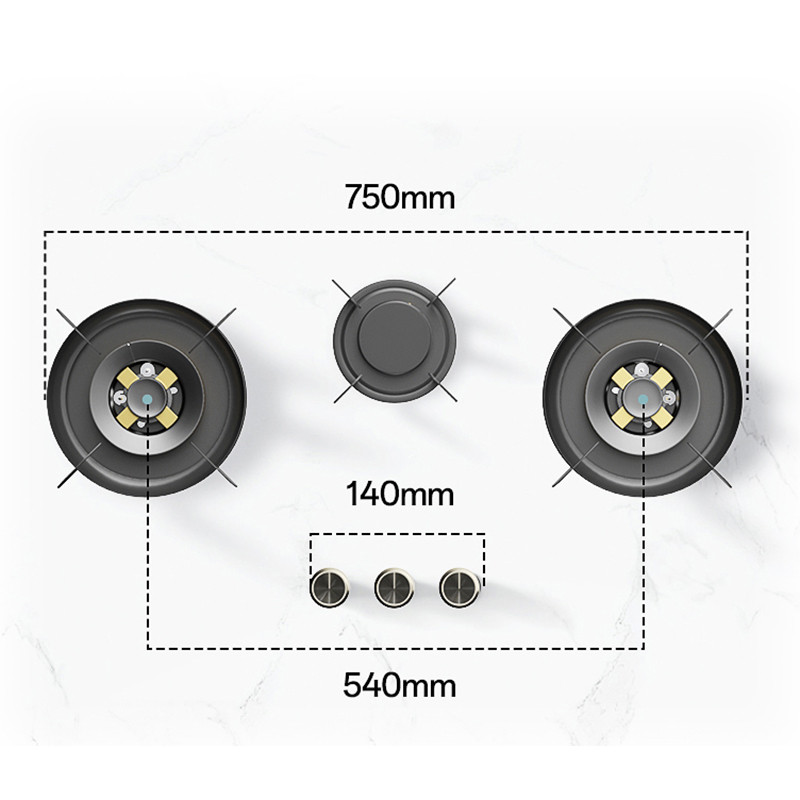 Bousit's integrated gas stove