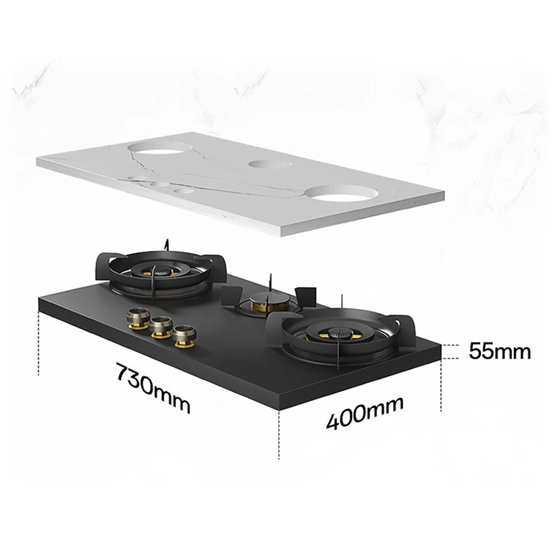 Bousit's integrated gas stove