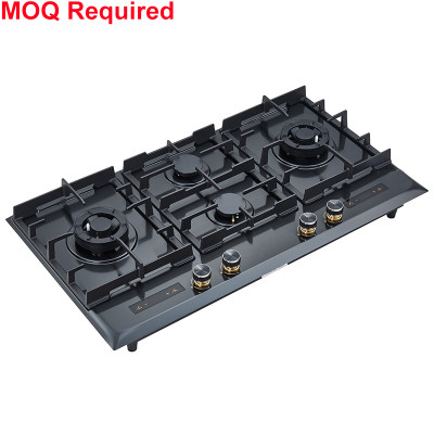ODM 4-Burner Built-in Gas Hob | Built-in Cooktop Supplier | B23-S(Black)