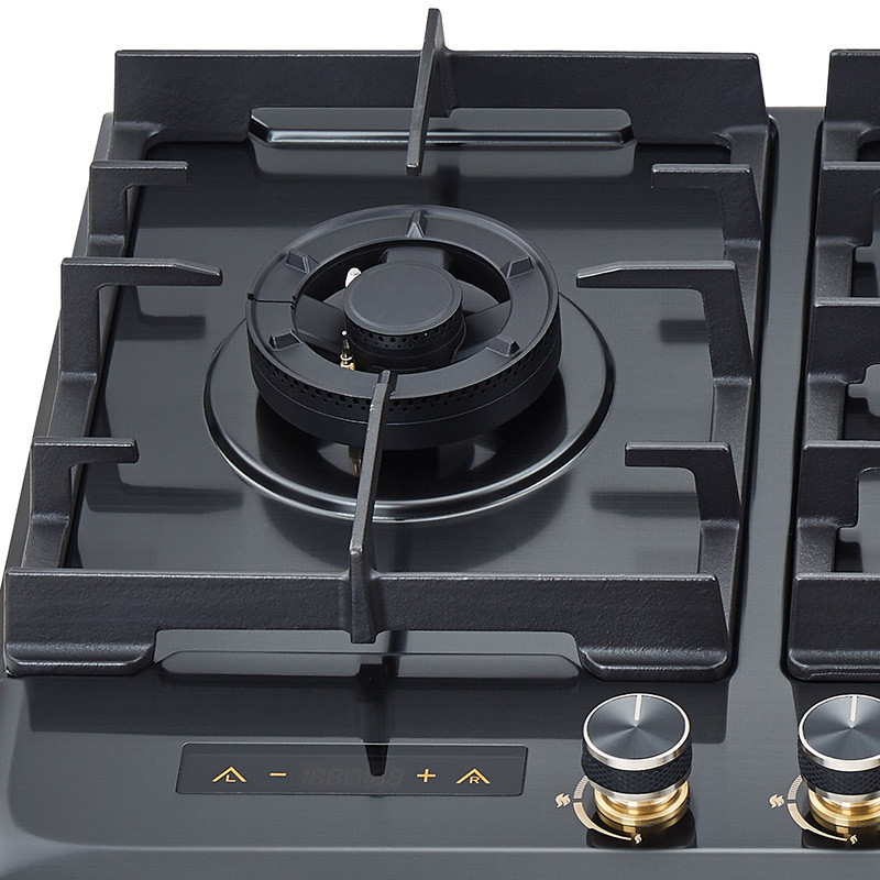 5.2KW Burner with timer of Bousit Custom Gas Cooktop B23-S(Black)