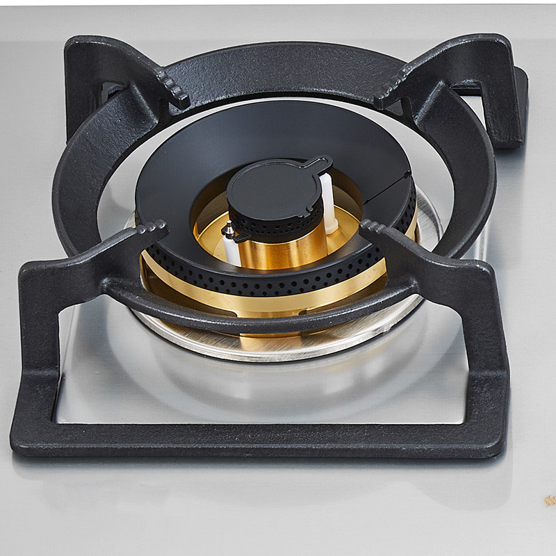 cast iron pan support of Bousit 3 Burner Stainless Steel Gas Hob G391