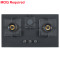 3 Burner Gas Stove Manufacturer | Black Glass Gas Stove Wholesaler | B392 | MOQ Required