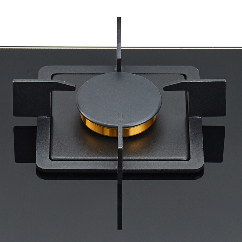Copper Fire Cover of Bousit 3 Burner Tempered Glass Gas Stove B386-C