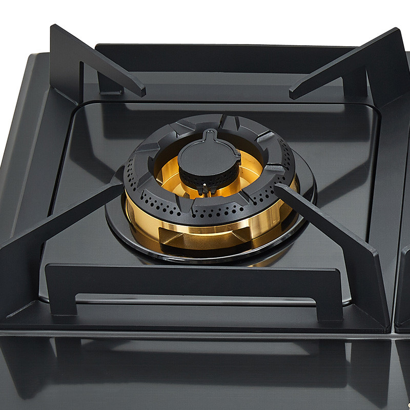 Copper burner of Bousit 3 Burner Stainless Steel Gas Stove G387(Black)