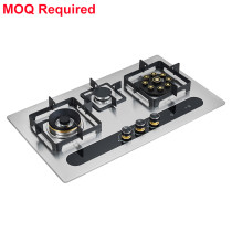 Stainless Steel Clad Glass Gas Stove Manufacturer | G393 | MOQ Required