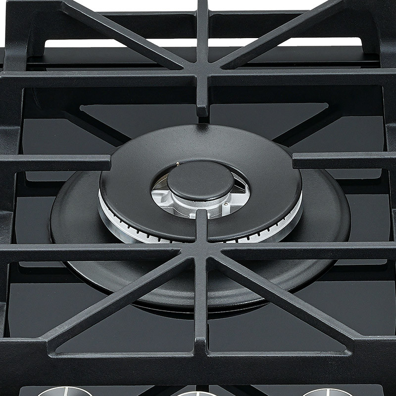 Aluminum Chinese Sabaf burner of Bousit 5 Burner Tempered Glass Gas Stove B560-S