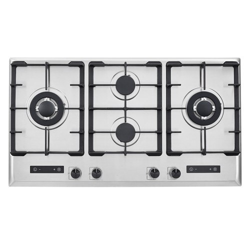 Rejillas de acero inoxidable para cocina de gas | Cocina de gas de 5 quemadores al por mayor | G558