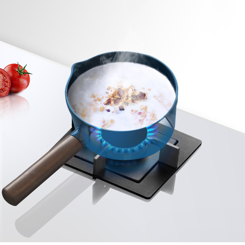 A modern gas stove in a kitchen setting