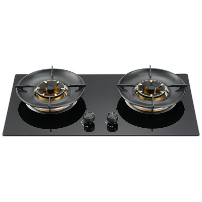 OEM 2 Burner Built-in Glass Gas Hob for Distributors and Brands