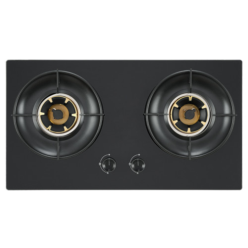 OEM 2 Burner Built-in Glass Gas Hob for Distributors and Brands