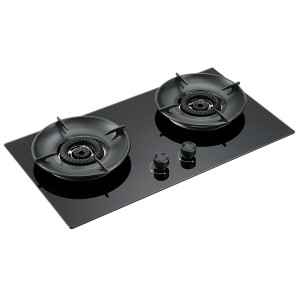 OEM 2 Burner Built-in Glass Gas Hob Manufacturer | High Efficiency NG/LPG Cooktop