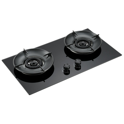 OEM 2 Burner Built-in Glass Gas Hob Manufacturer | High Efficiency NG/LPG Cooktop