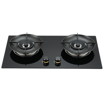 2 Burner Black Glass Gas Stove OEM Manufacturer | 5.2kW High Power | B370