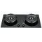 2 Burner Black Glass Gas Stove OEM Manufacturer | 5.2kW High Power | B370