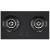 2 Burner Black Glass Gas Stove OEM Manufacturer | 5.2kW High Power | B370