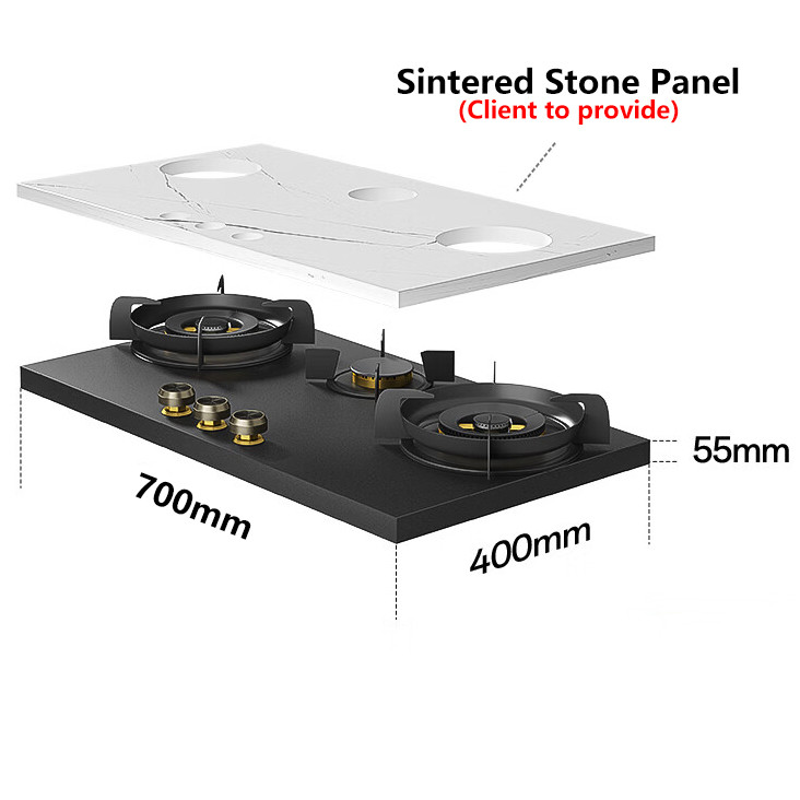 Bousit's integrated gas stove