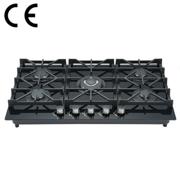 High Efficiency5 Burner Gas Stove | Tempered Glass Hob B560