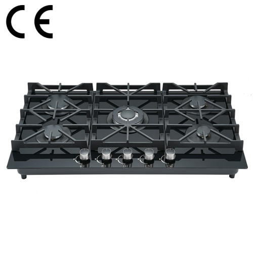 High Efficiency5 Burner Gas Stove | Tempered Glass Hob B560