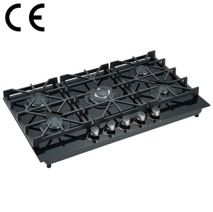 High Efficiency5 Burner Gas Stove | Tempered Glass Hob B560