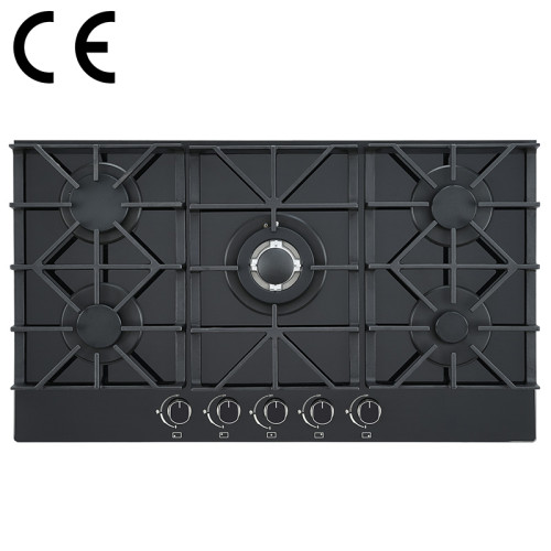 High Efficiency5 Burner Gas Stove | Tempered Glass Hob B560