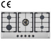 5-Burner built-in hob supplier | Cast Iron Stainless Stove OEM | G955