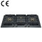 4 Burner Gas Stove with Timer | CE Certified Built-in Black Glass Gas Hob | B905